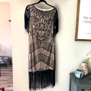 Unique Vintage Flapper Dress XL
